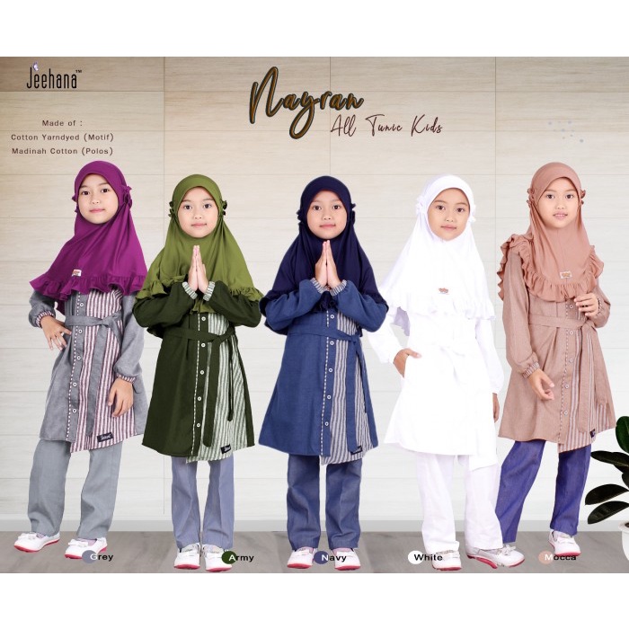 TUNIK NAYRAN KIDS / JEEHANA / ATASAN MUSLIM ANAK
