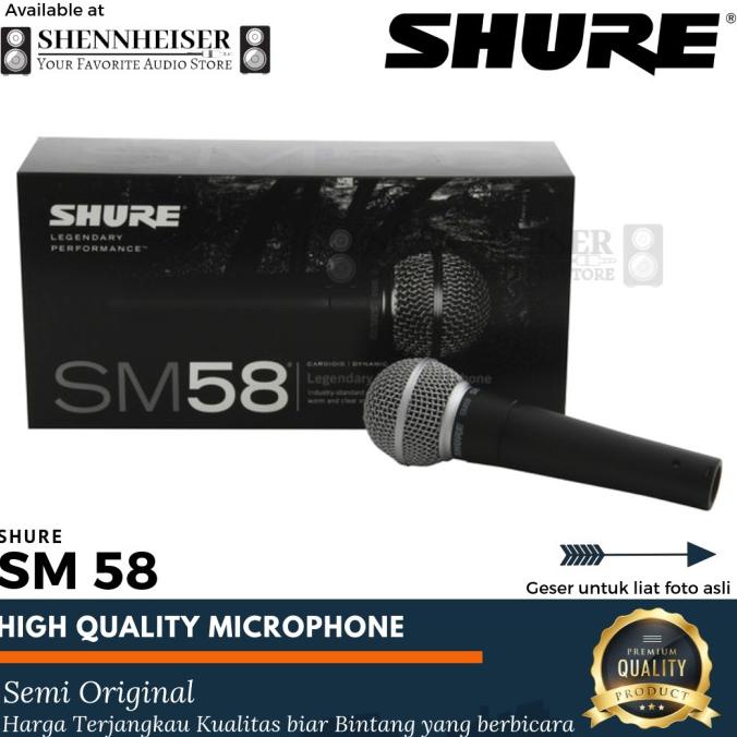 Microphone Shure SM 58 Semi Original Grade A .