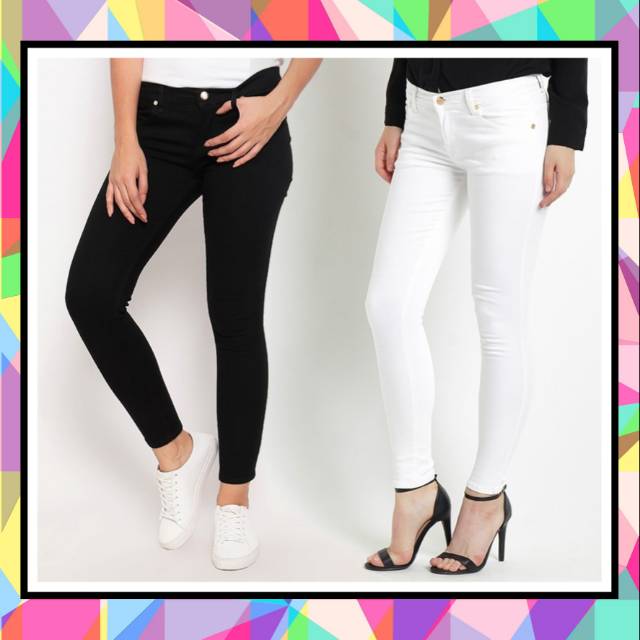 Celana jeans putih Wosly Jeans