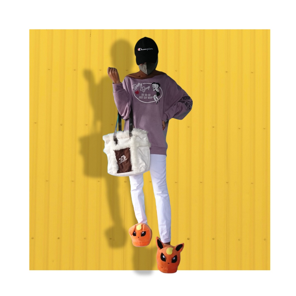 Crewneck/sweatshirt designer j3pang strange heaven x betty boop rare item original, murah