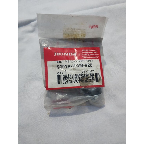 Baut Kop BEAT /BLADE BAUT CILINDER COP BEAT / BLADE 9001A-KWB-920 ORIGINAL 100% HONDA