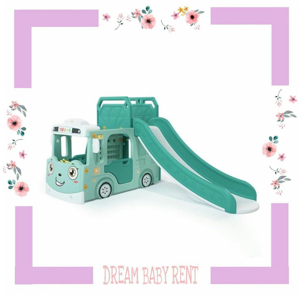 Sewa Mainan Perosotan Tayo Side and Swing 2 in 1