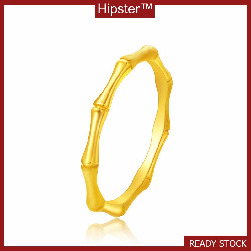 Fashion Luxury 18K Gold Plated Bamboo Ring