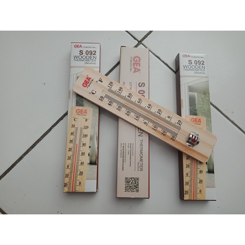Termometer Ruangan Kayu GEA S-0Thermometer AirRaksa GEA Medical- GEA Thermometer Kayu / Thermometer 
