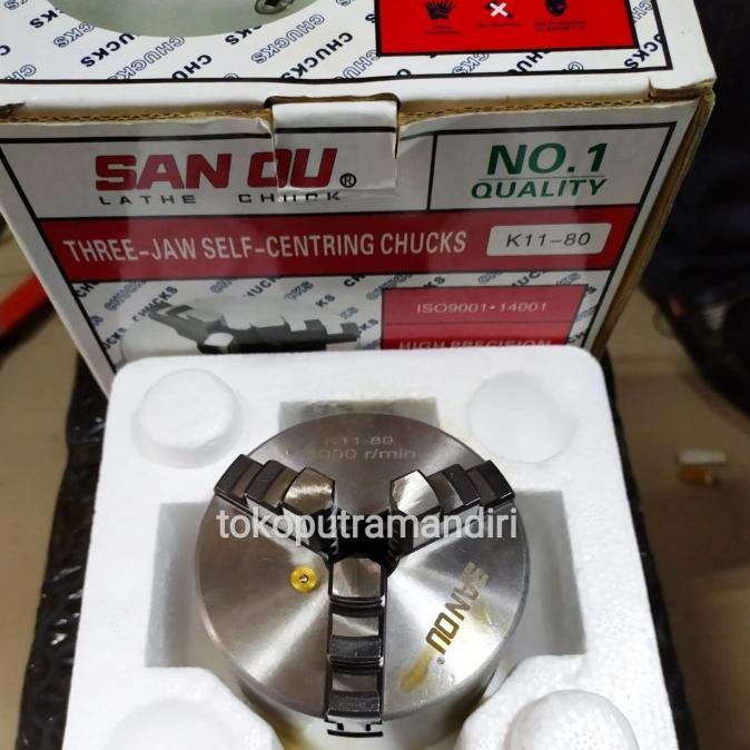 Claw Bubut 3" 3 jaw / Chuck Bubut 3 inch - 80mm