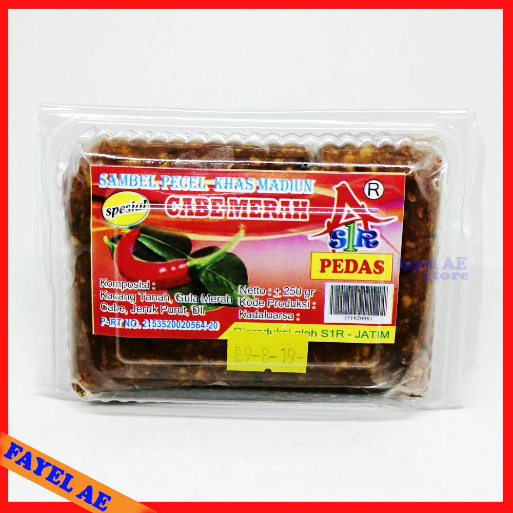 

Sambal Bumbu Pecel Madiun Cap Cabe Merah (250gr) Pedas
