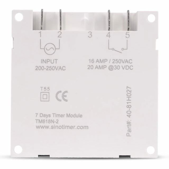 Sinotimer Programmable Timer Switch Relay 220V AC - TM618N-2