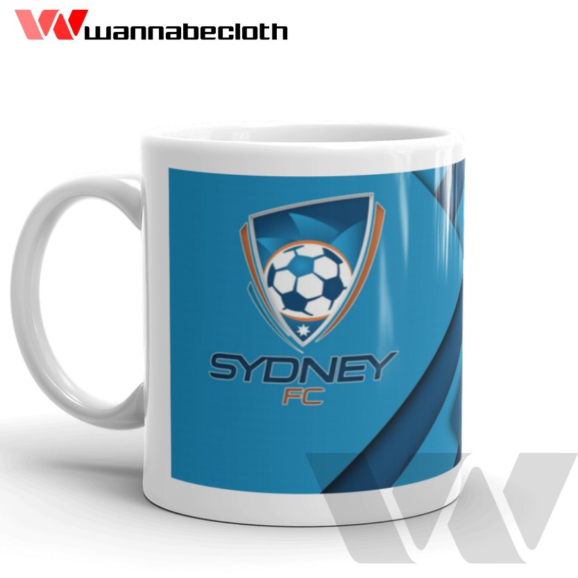 Gelas Sydney FC Mug Sydney FC Cangkir Sydney FC Souvenir Australia Sydney FC Merchandise Sydney FC