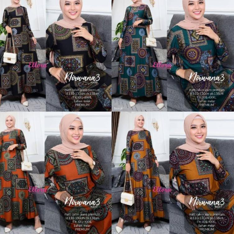 ☈ GAMIS JUMBO CALVIN NIRWANA, SARISA MAXY Matt Calvin Jeans Jumbo, Fit To XXL ☢