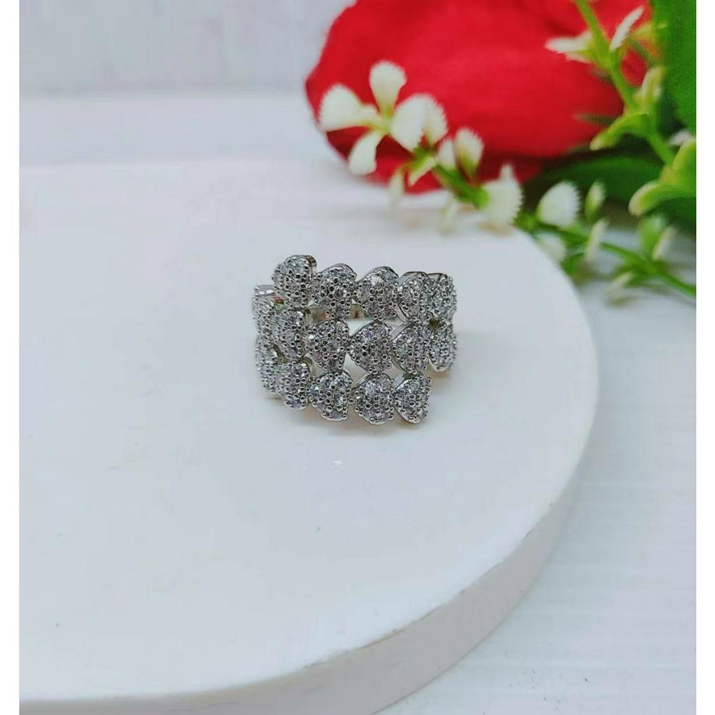 Cincin Xuping Mata Full Lapis Emas Perhiasan Fashion R085/086