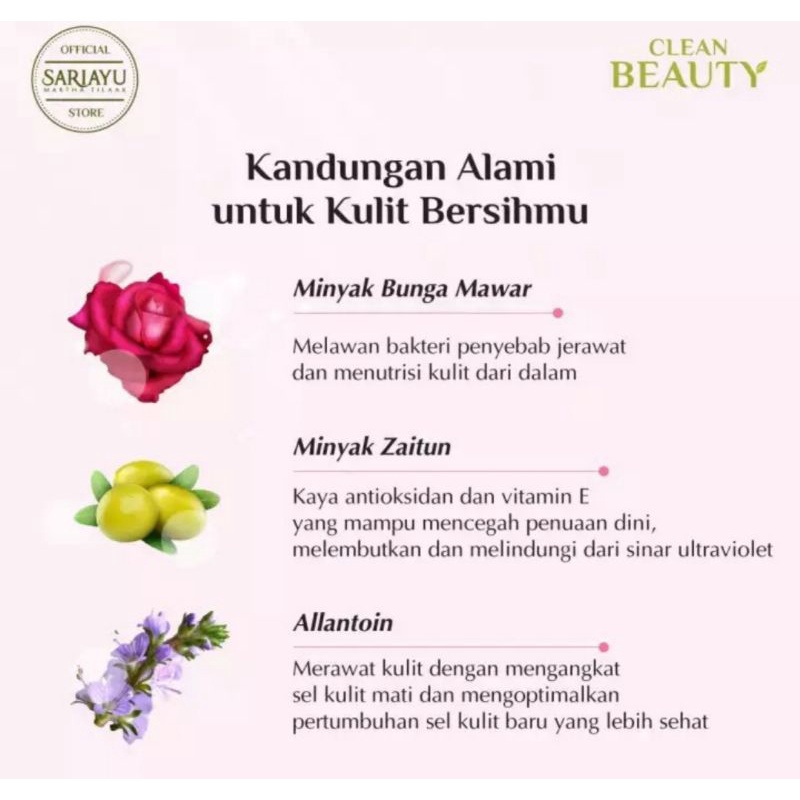 SARIAYU MOISTURIZER Mawar Sari ayu natural skin moisturizer Pelembab wajah Relaxing Aromatic