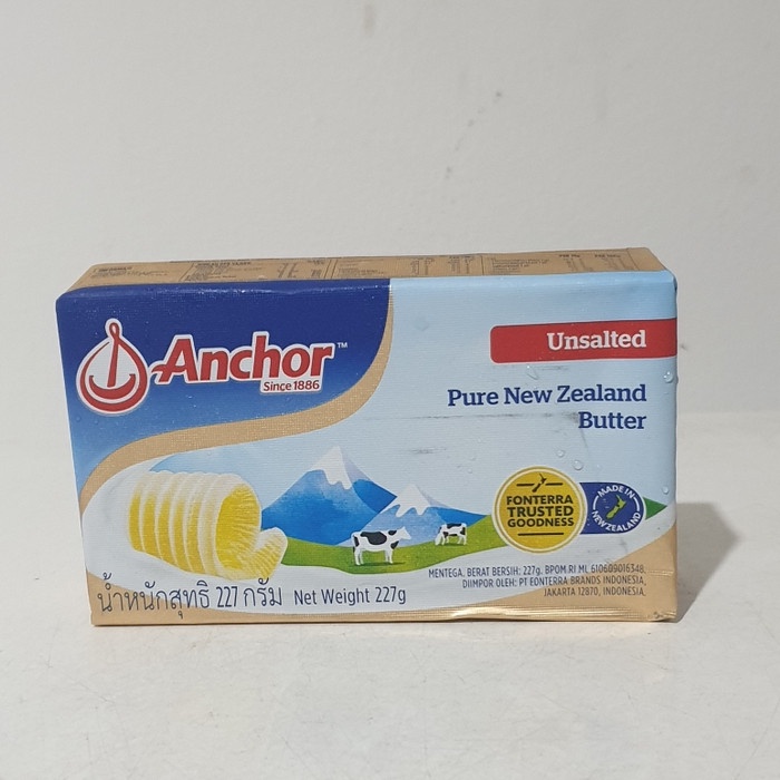 

butter-mentega- unsalted butter anchor 227gr -mentega-butter.
