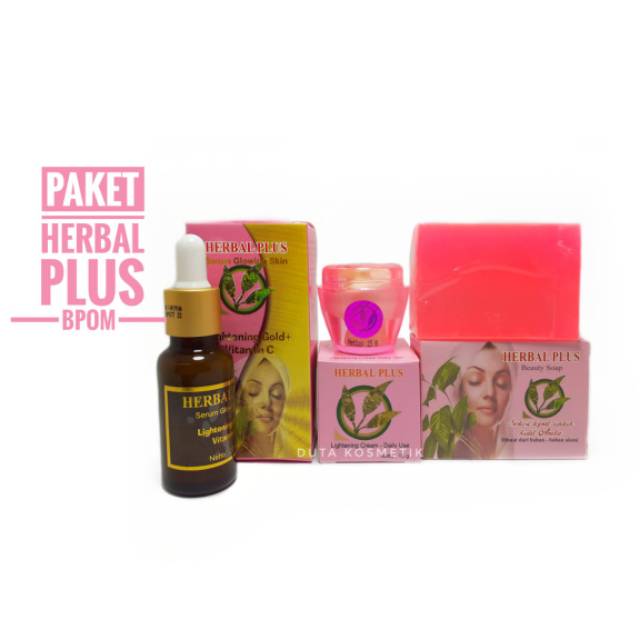 PAKET CREAM HERBAL PLUS 3IN1 BPOM