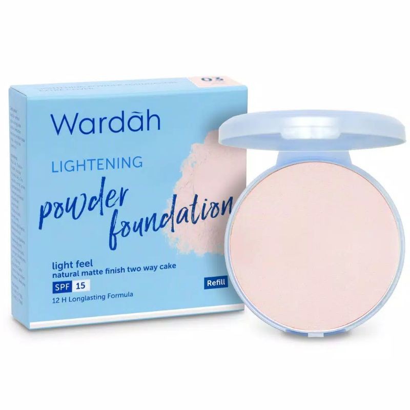 WARDAH REFILL LIGHTENING Powder Foundation LIGHT FEEL 12 GR