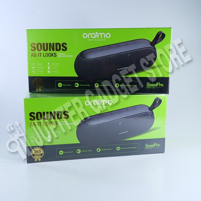 VROFFSTORE Oraimo OBS-52D SoundPro Portable Wireless Bluetooth Speaker FM Radio