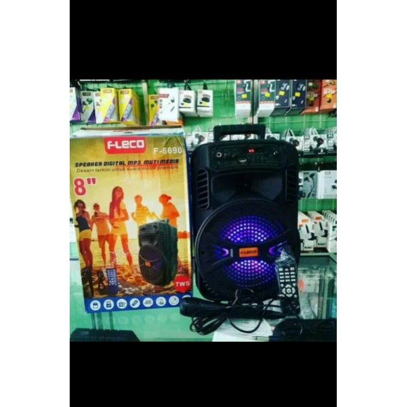 Speaker Bluetooth Portabel Fleco F-6690 Free Mic