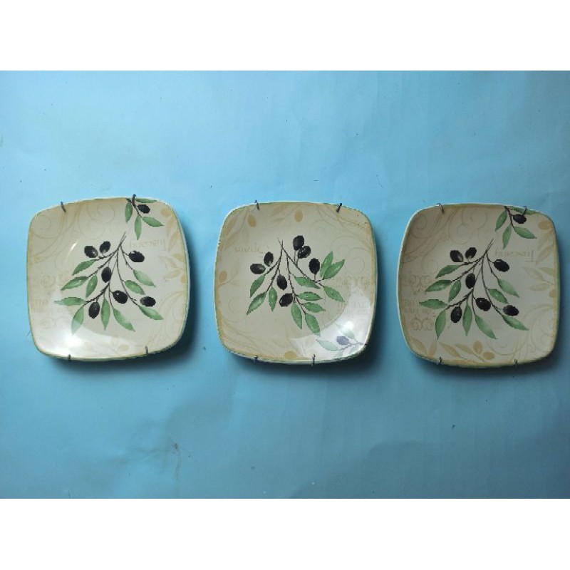 Piring hias dinding olive oil set