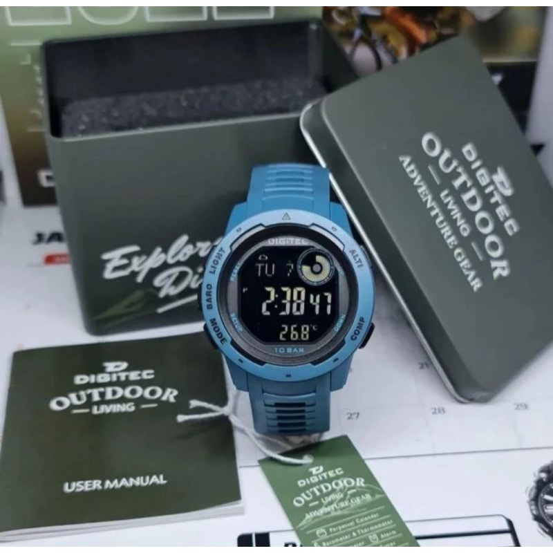 Jam Tangan Original Digitec Outdoor DS8100T DS-8100T Biru