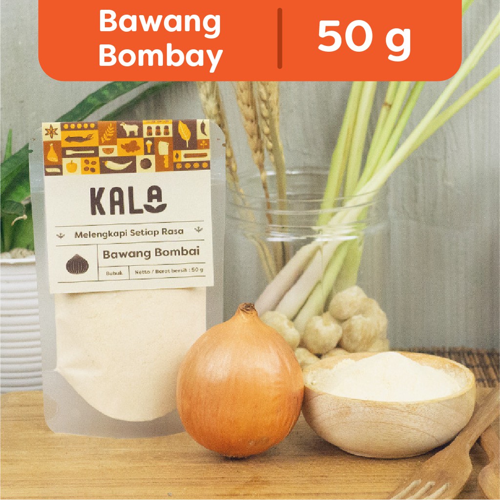 

Bawang Bombay Bubuk 50 gram Bumbu bubuk Murni Onion powder