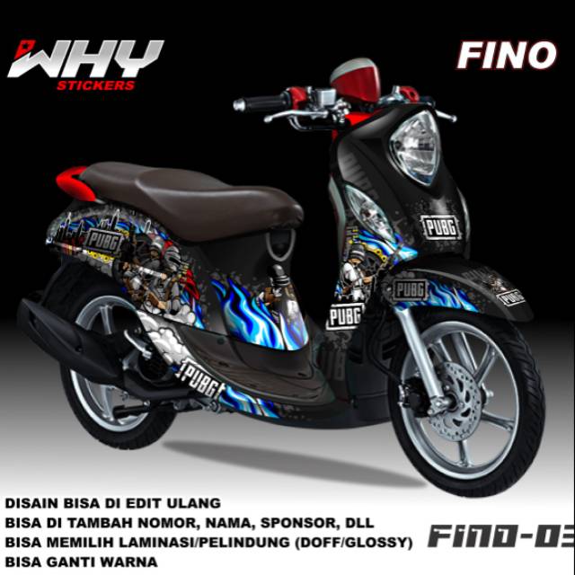 Decal sticker full body motor Yamaha Fino disain pubg