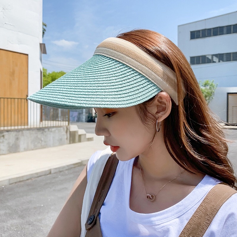 Topi Visor Pantai Perempuan Korea Fashion Baseball Cap Women Terbaru J1