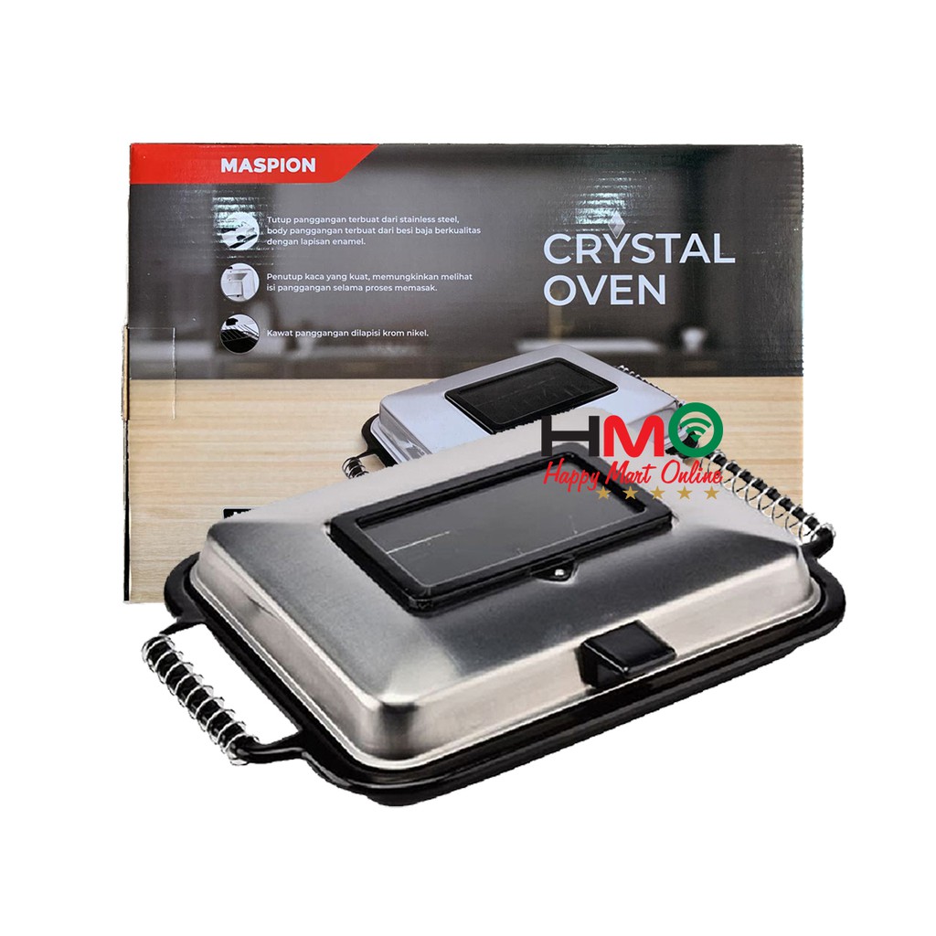 Maspion Crystal Oven Alat Pangganggan Kompor Oven Kompor Pemanggang Ikan Daging Ayam Serbaguna