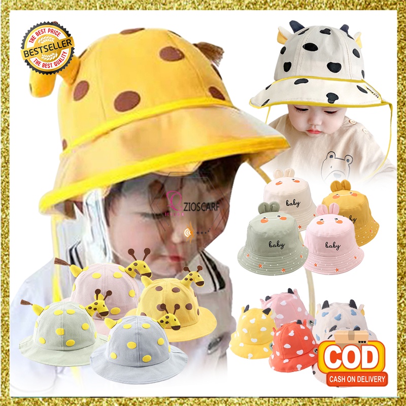 Topi Bucket Anak Jerapah topi fashion balita pelindung wajah anak Topi Anti virus topi jalan - BTA