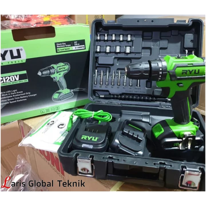 Cordless Impact Drill Ryu RCI20V / RCI 20V Mesin Bor Baterai RYU