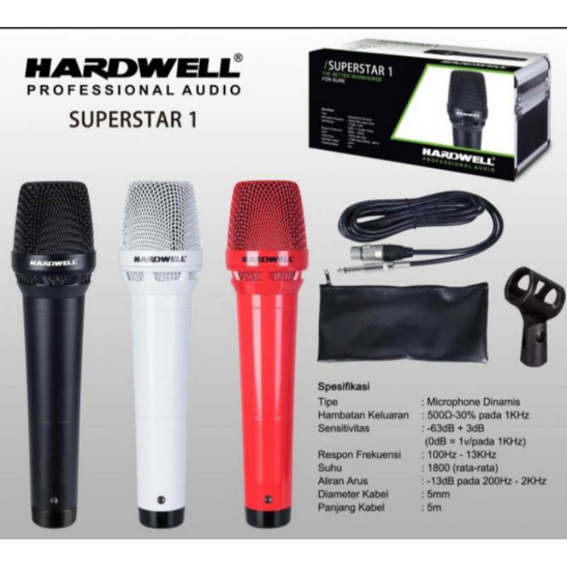 MIC KABEL HARDWELL SUPERSTAR 1 ORIGINAL