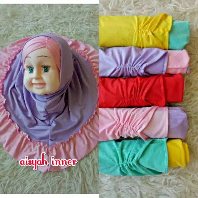 JB02 Jilbab bayi plus inner JB02 hijab anak aisyah inner bisa PILIH WARNA