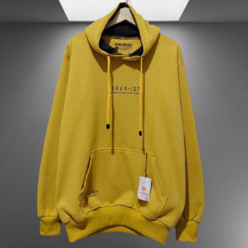 Sweater Hoodie Premium Original Kachios Tokyo Jpn Kuning Ukuran L XL XXL - Hoodie Distro - Sweater Premium Original Cb.Cloting Hudie Mr Dee Kachios Bandung Switer Pria Kategori