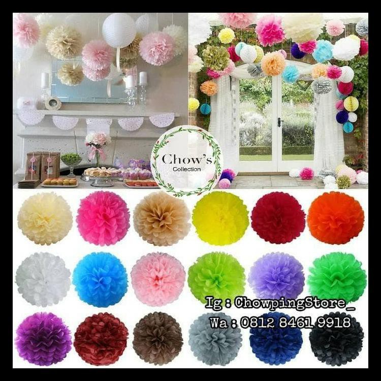 

Tissue Pompom Flower / Pompom Kertas 30Cm