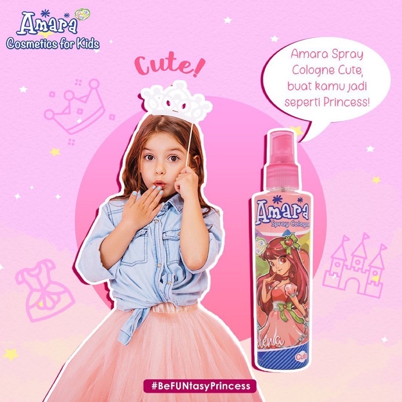 Amara Spray Cologne Anak Parfum Pewangi Tubuh Fragrance Makeup Anak