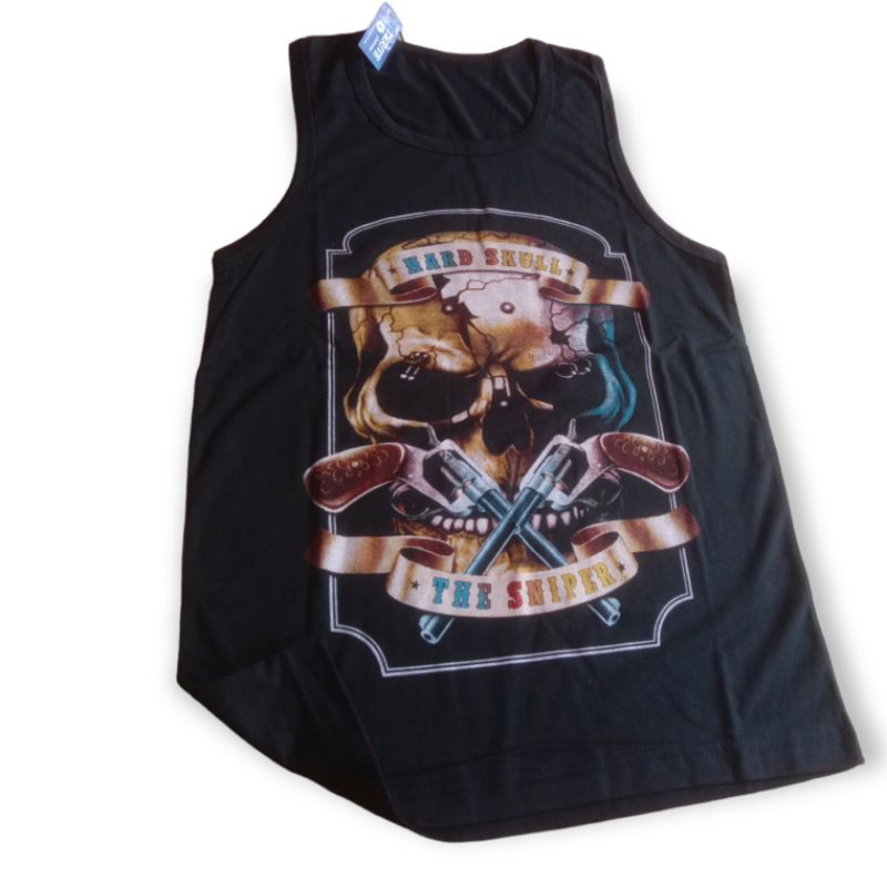 kaos singlet metal random gambar