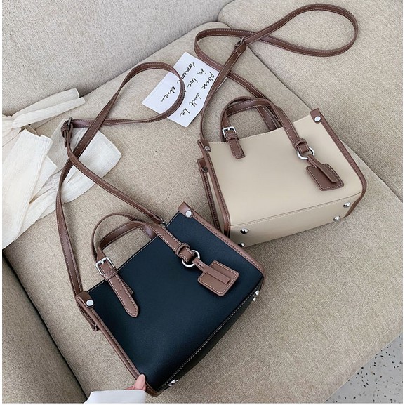 TAS SELEMPANG WANITA KOTAK BUCKET 4 WARNA ARISTA