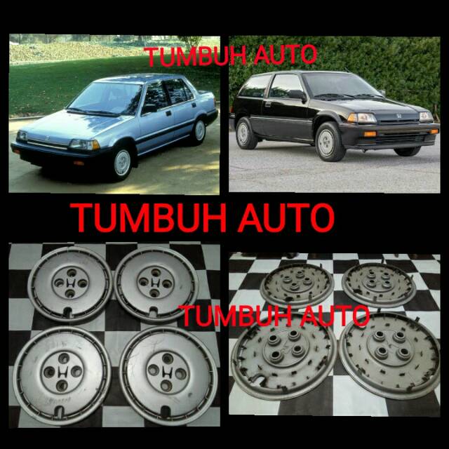 Wildop Whildop Wheel Dop Tutup Velg Honda Civic Wonder SB 3 Ring 13 Ori Copotan Old Stock set 4 biji