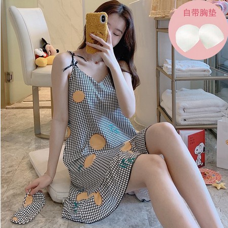 b031, import pajamas import fashion baju tidur nyaman dan santai cup bra