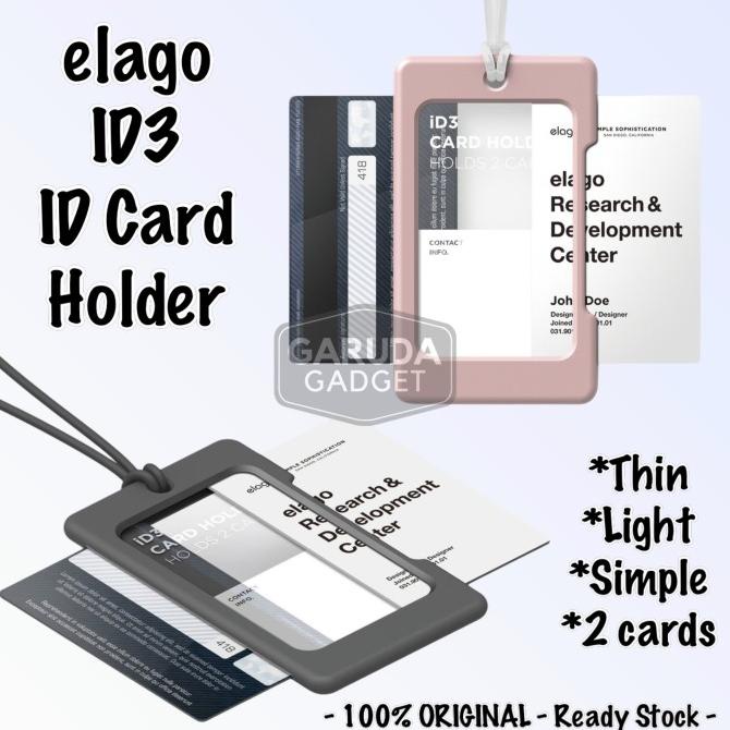 

Elago Id3 Id Card Holder Strap Name Tag Kerja Kantor Nametag Nama Dada Terlaris