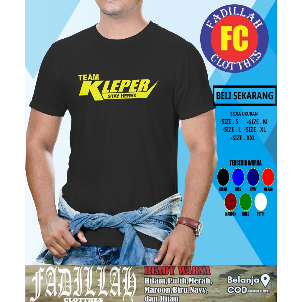 Kaos Team Kleper Stay Team Herex Baju Otomotif