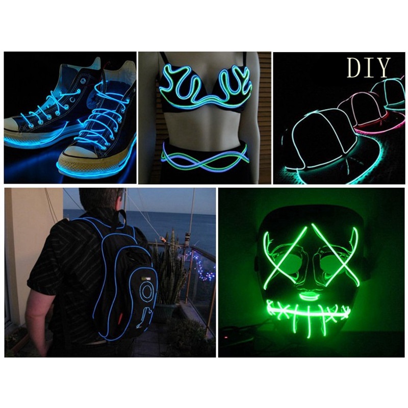 KEY-WIN Strip Neon Led Neon 3 Meter USB untuk dekorasi Kamar Baju Mobil Neon Box toko dst Mudah dibentuk DIY Kreatif Nama Lampu Dekorasi LED Strip Flexible Neon Light 3 Meter lampu interior mobil dekorasi Modern minimalis