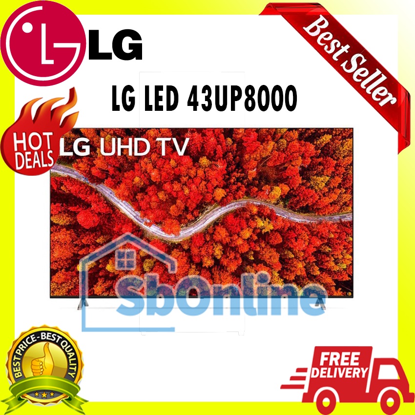 LG UHD 80 Series 43 inch Class 4K Smart UHD TV - 43UP8000