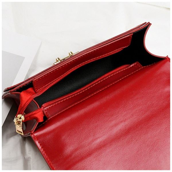 BJ209843 - RED - TAS PESTA SLEMPANG TALI RANTAI MEWAH PROMO ELEGAN IMPORT TERMURAH JAKARTA JTF09843