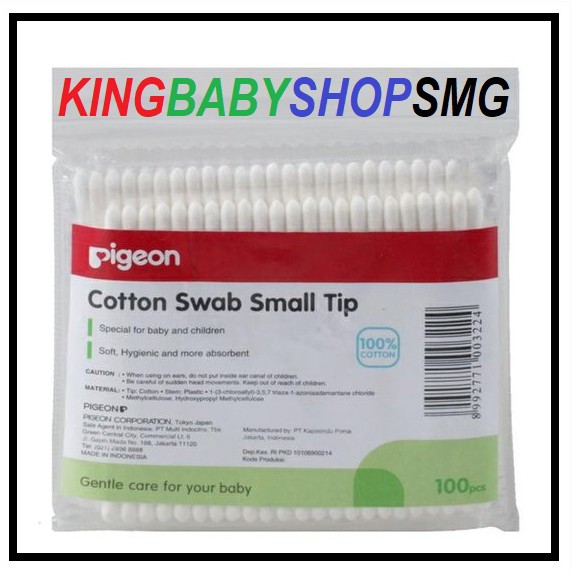 [14.08.26] KBS Pigeon Cotton Swab Small Tip Refill 100's Pembersih Telinga