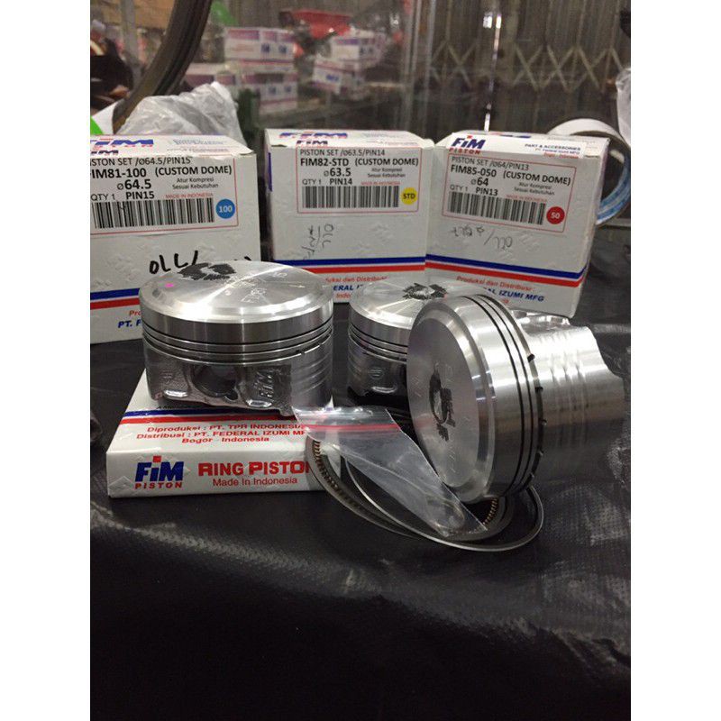 Seher piston kit fim mentah 63.5mm 64mm 64.5mm 65mm pin 13 14 15