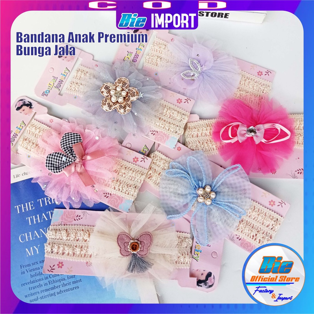 Bandana Anak Korea Pita Motif Premium Impor Best Seller