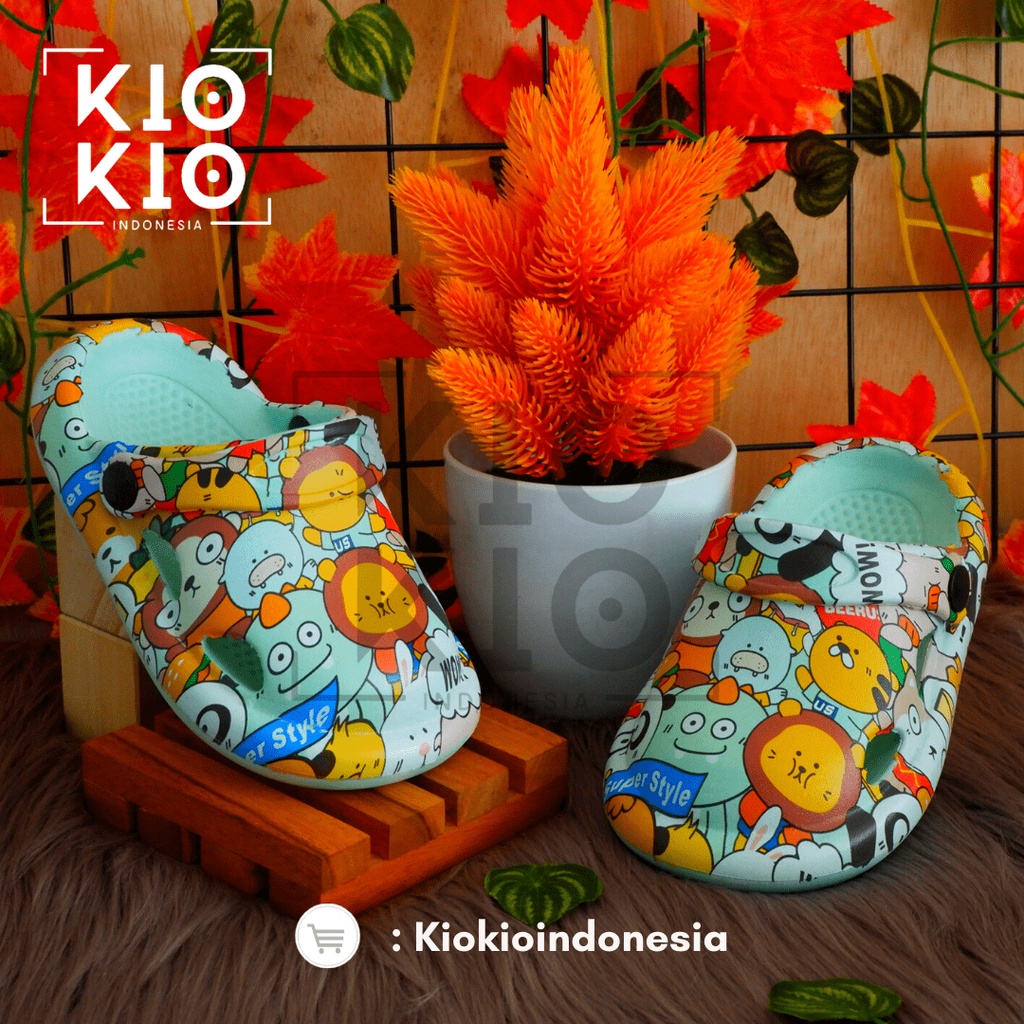 Sandal Baim Anak-anak / Sandak Kodok Anak / Sandal Bakpao Anak / Sepatu sandal Anak Printing BABY'S series