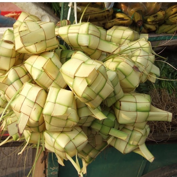 

10 pcs Bungkus Ketupat/ Paket 10 Bungkus Ketupat Janur/ Daun Muda Kelapa/ Bungkus Ketupat