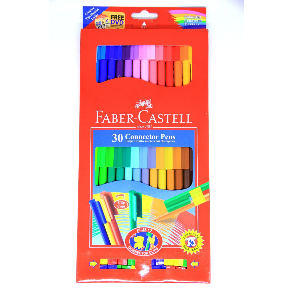 

Ready Stok Faber Castell Connector Pen Spidol 30 Warna Bag Faber Murah