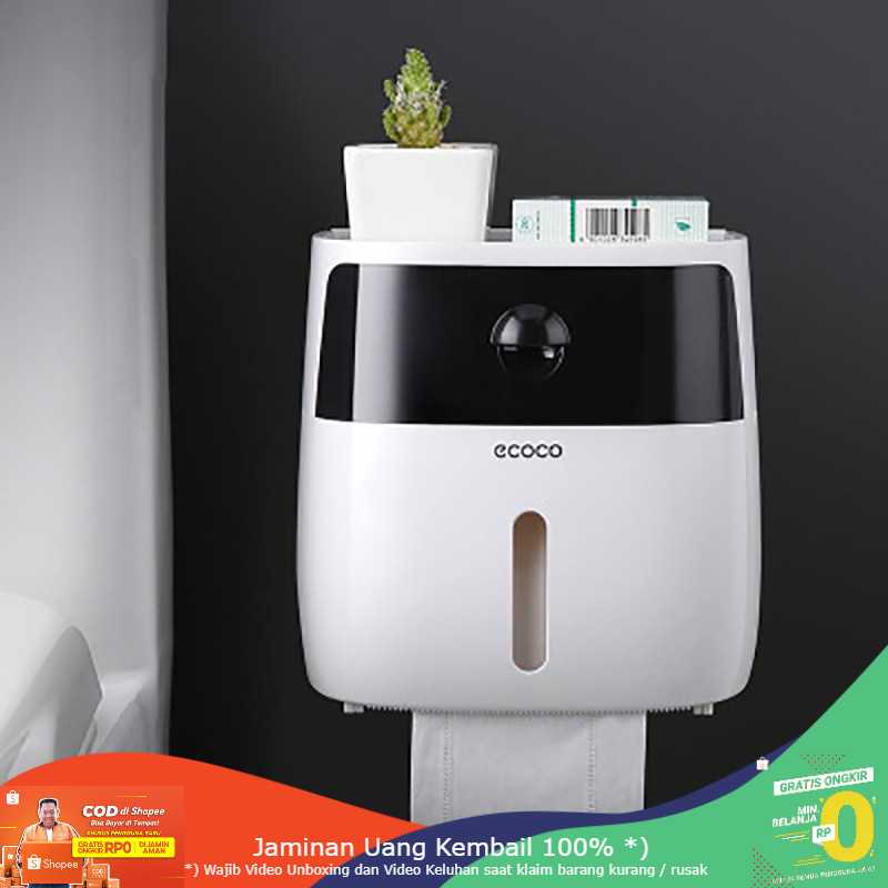 (BISA COD) RVOSTR ECOCO Kotak Tisu Tissue Toilet Paper Box Double Layer - E1804