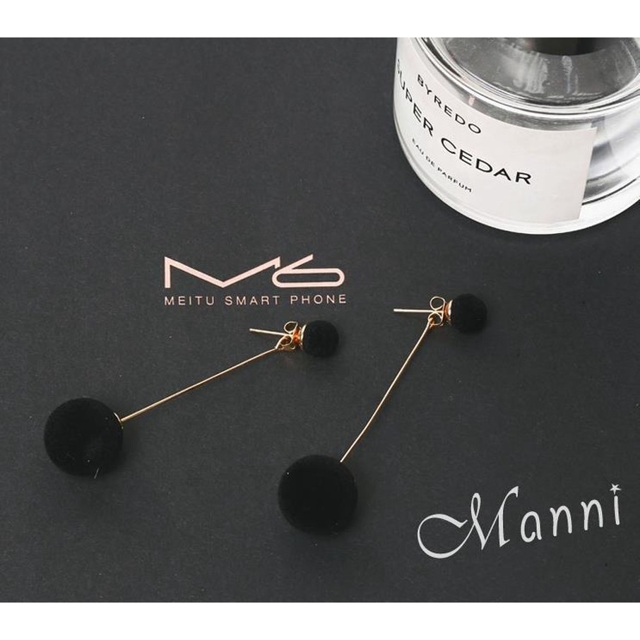 Korea Anting wanita Pejantan Fashion Ring Bola-5